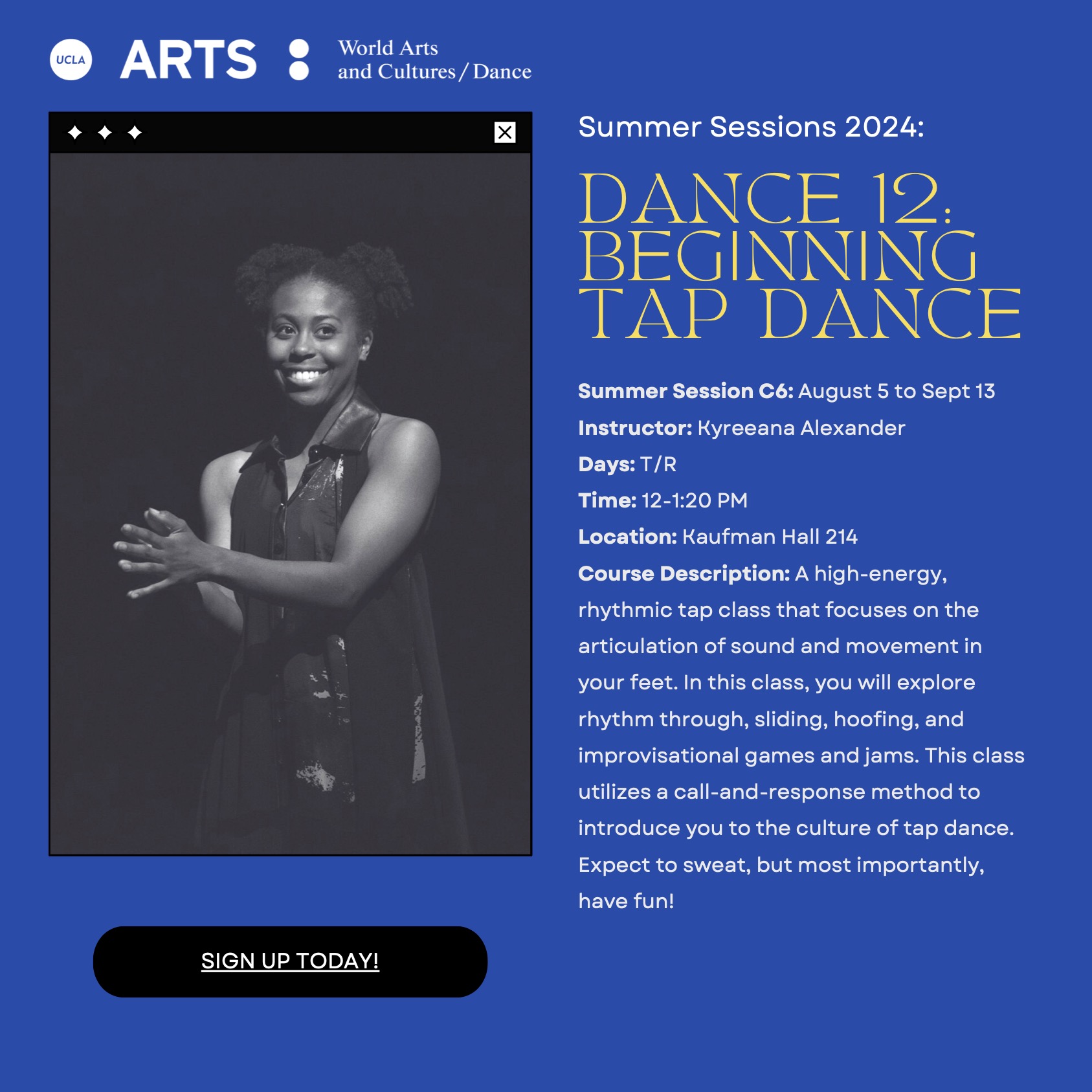 DANCE 12: Beginning Tap Dance